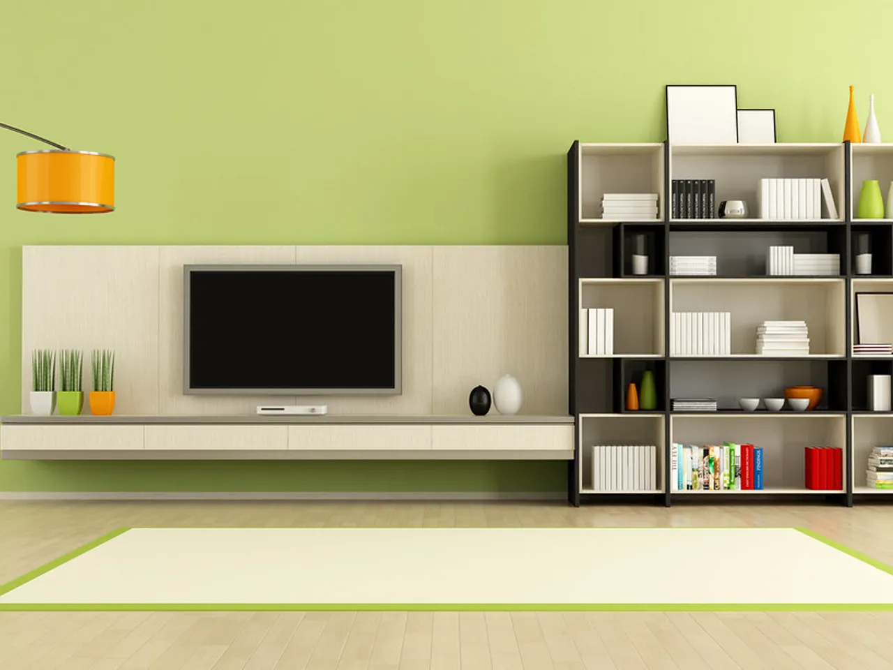 Meuble TV en bois 1,4 m